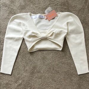 Cult Gaia cropped top with built in bra